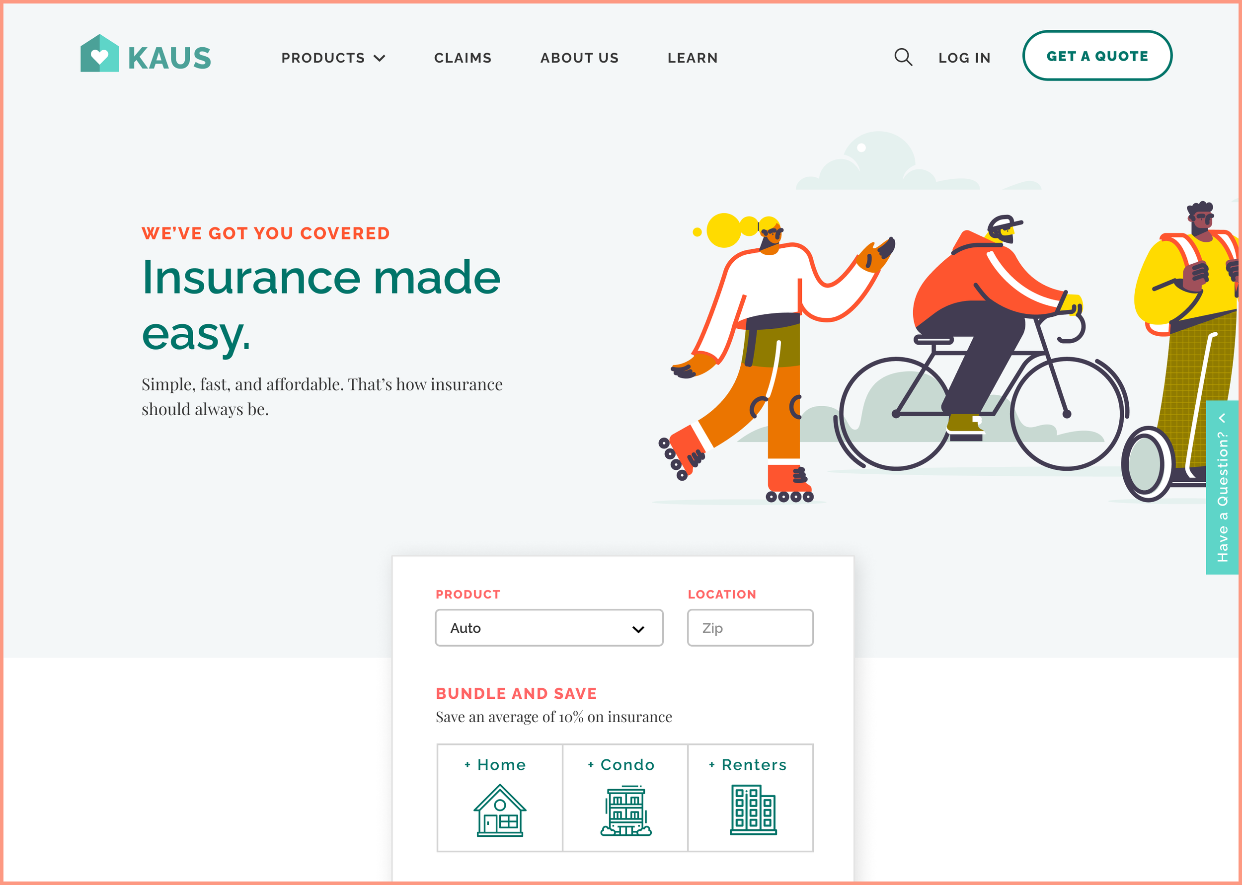 Homepage section