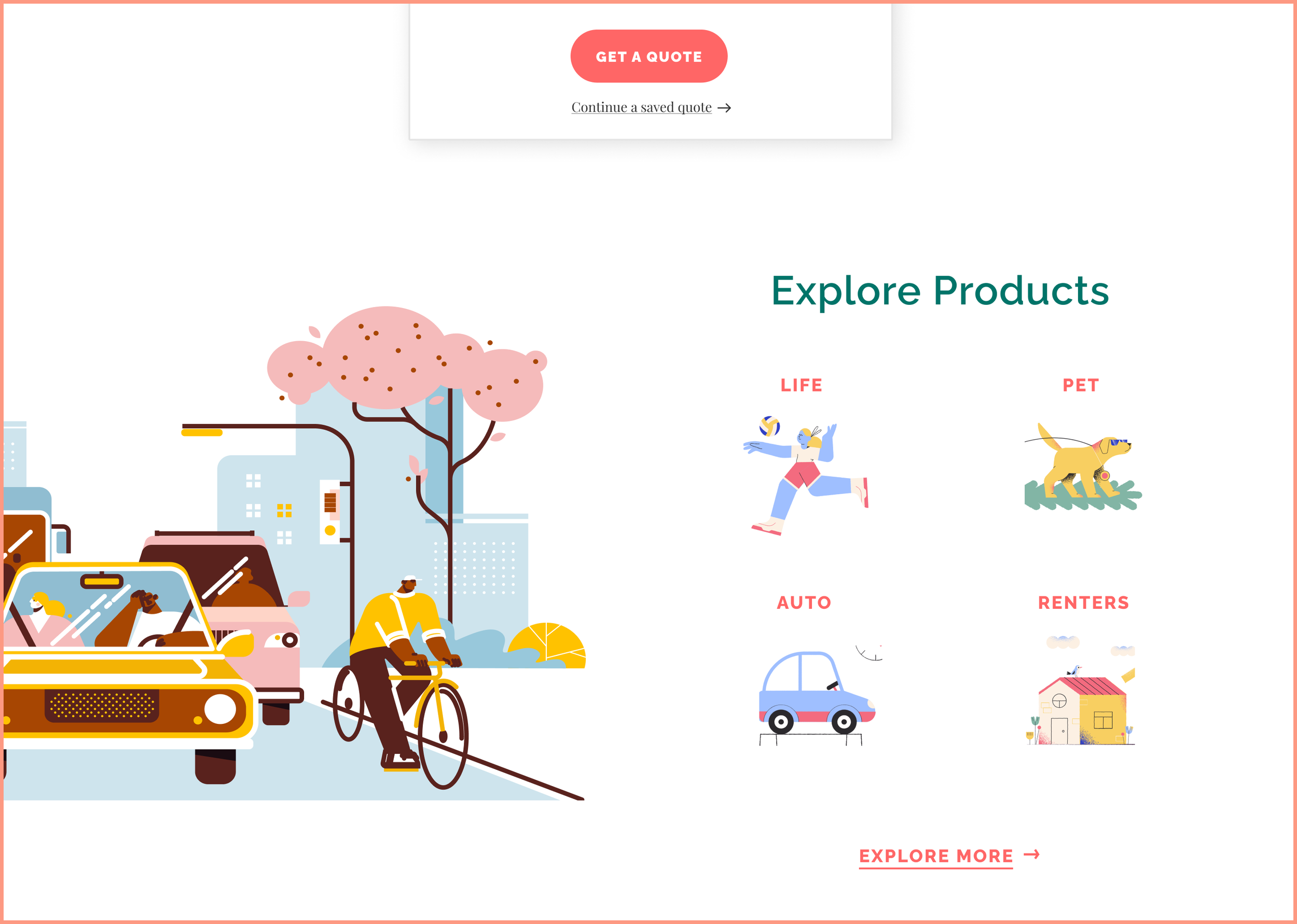 Homepage section
