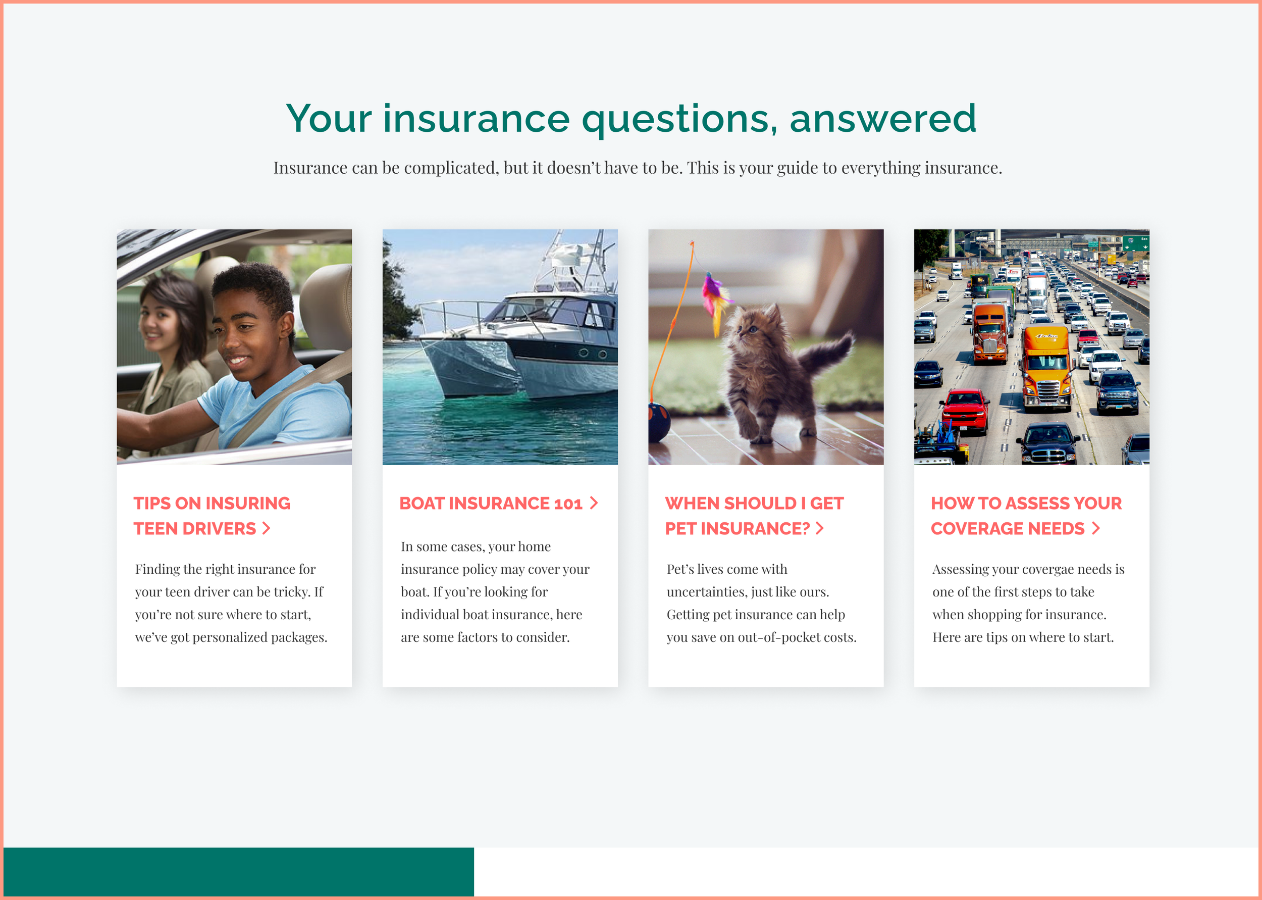 Homepage section