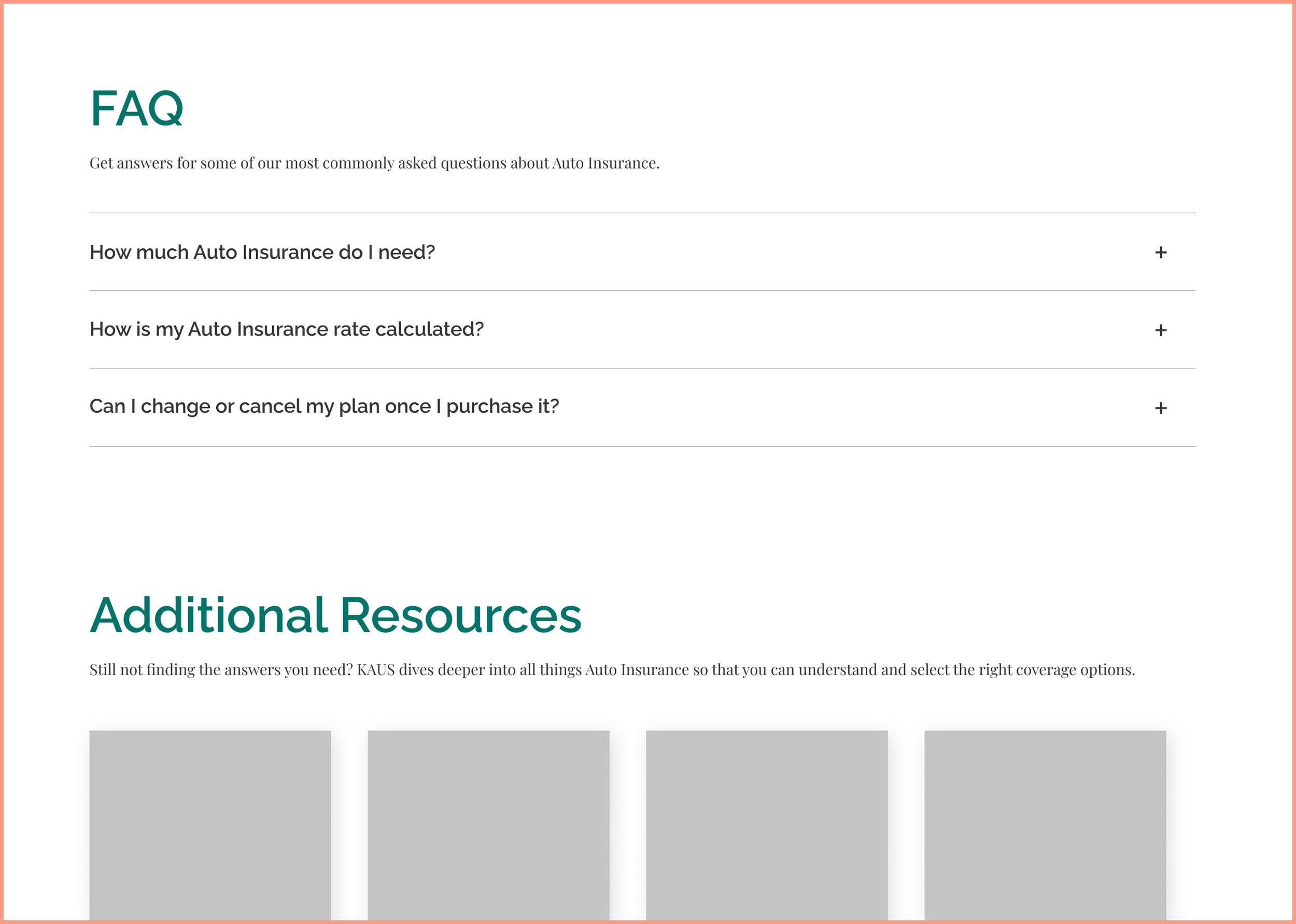 Product page FAQ