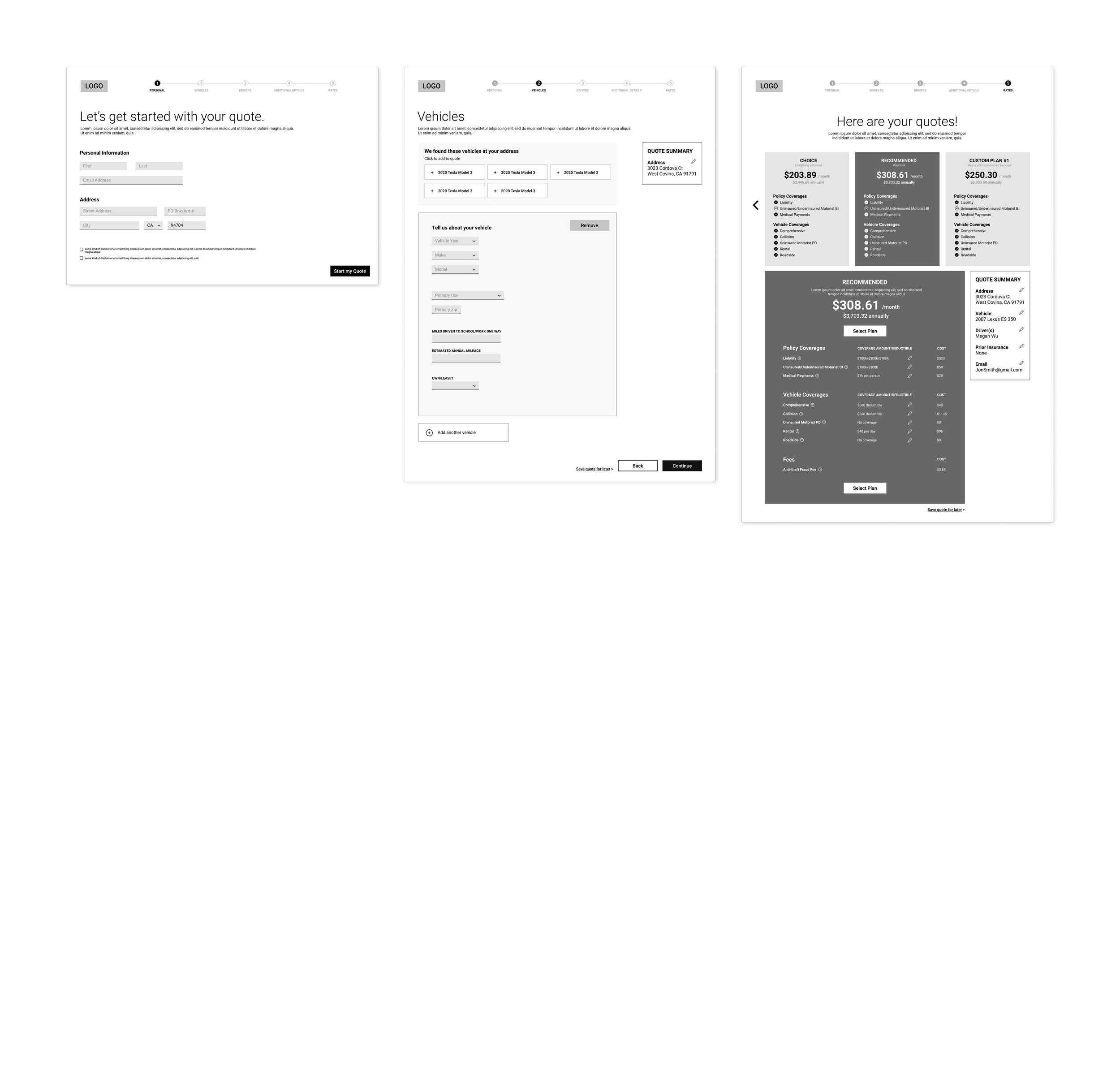 Wireframes